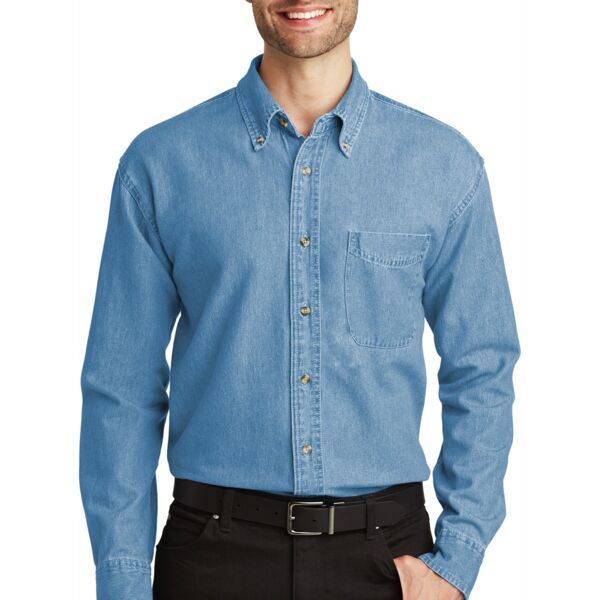 Long Sleeve Denim Shirt Thumbnail